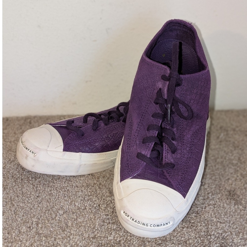 Converse X Pop Trading Company Jack Purcell Pro Purple Croc 170544C Mens 9.5‎